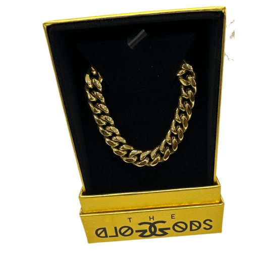 18k gold plated 12mm 24inch chain - Xclusive FootRare