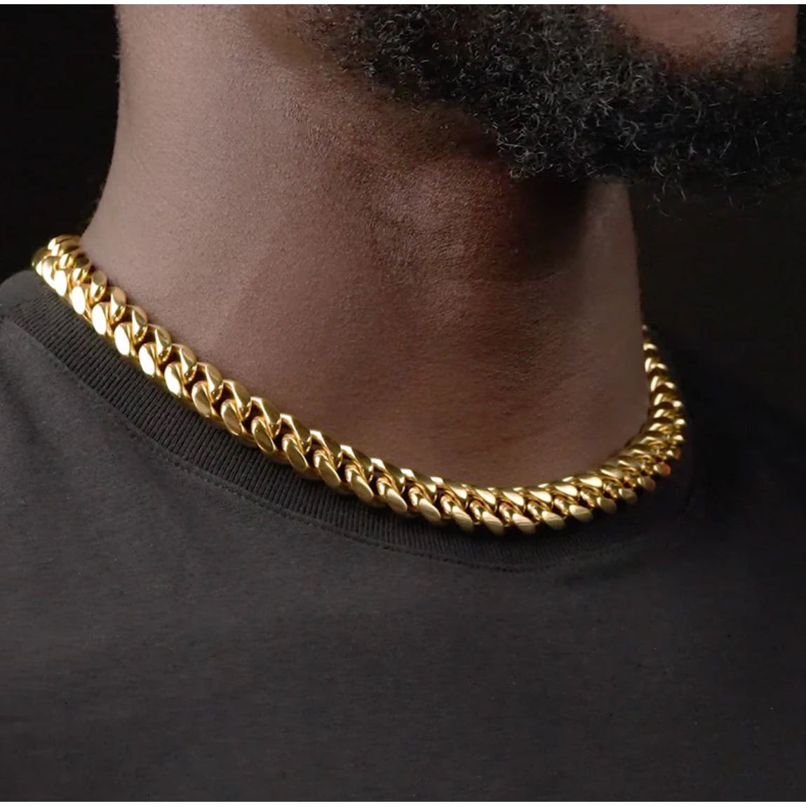 18k Gold Plates Cuban Link (necklace) 22inch - Xclusive FootRare