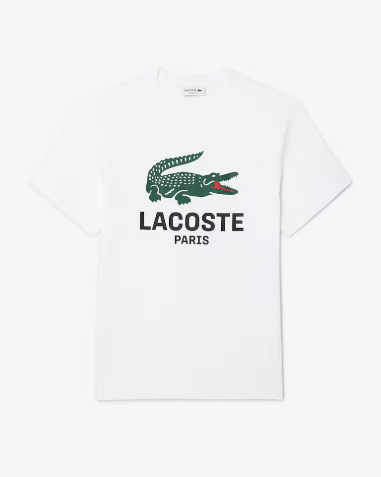 Lacoste Paris Alligator Tee White