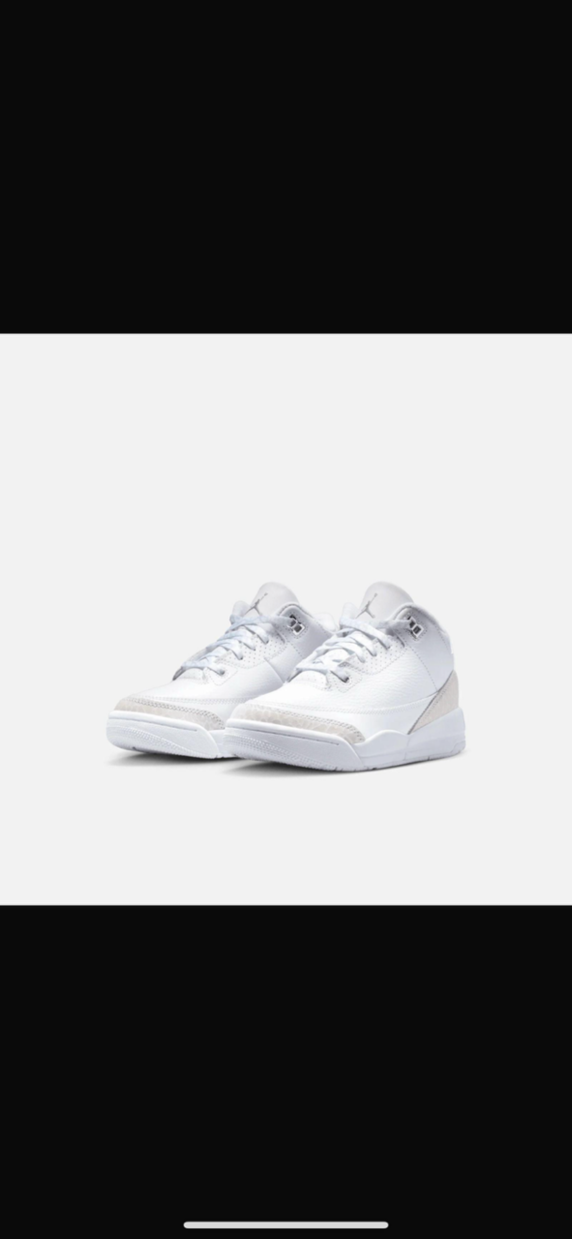 Jordan 3 Retro Wht/Silver