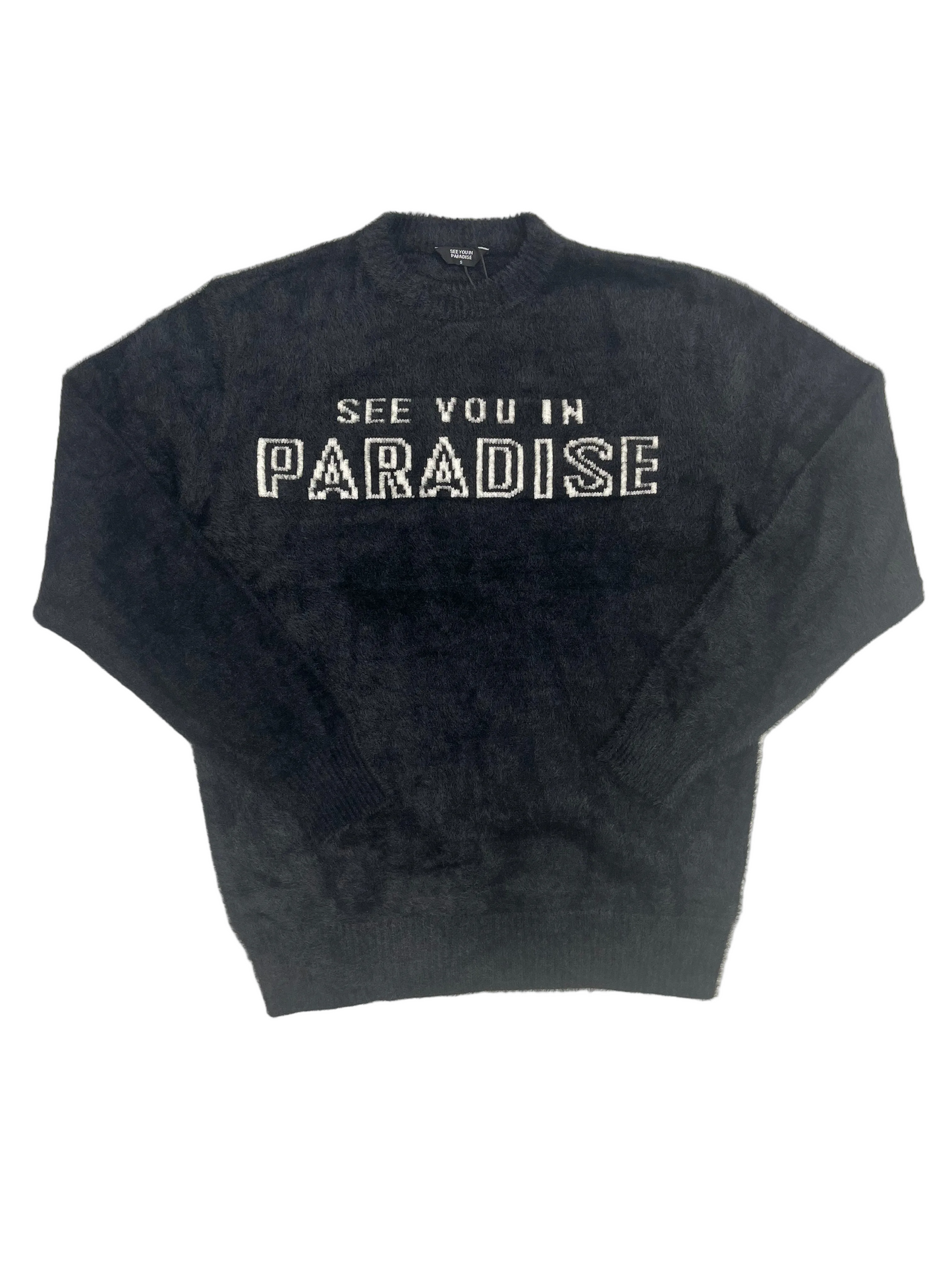 See you in paradise (black nylon sweater)