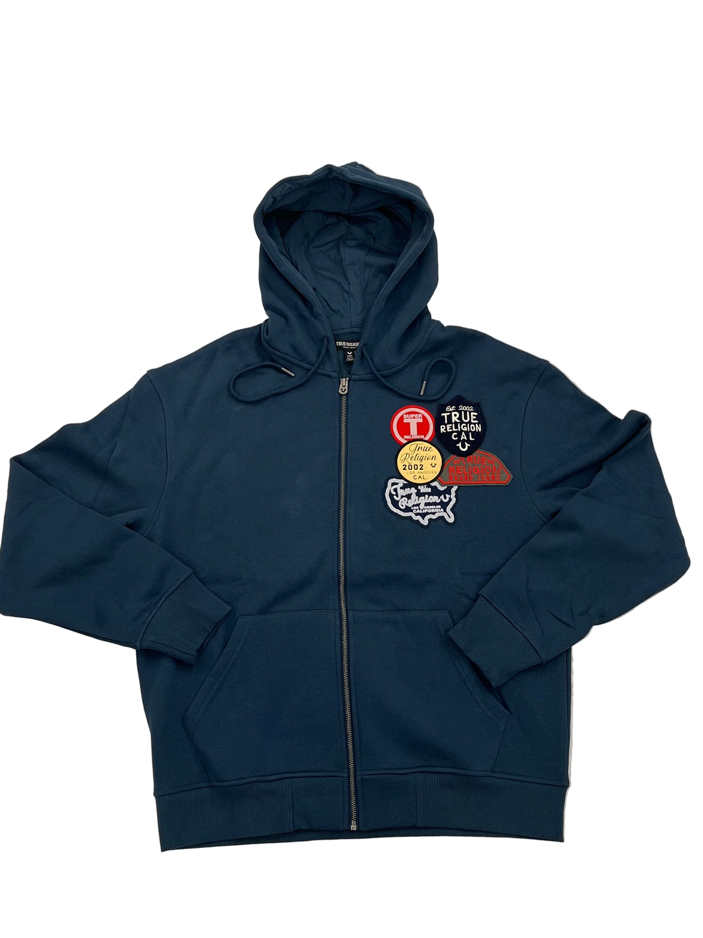 Vintage Patch Zip Hoodie