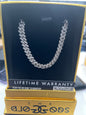 Gold God Cuban Link 8MM “White Gold 18”