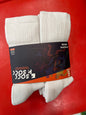 6 Pack Crew White Socks