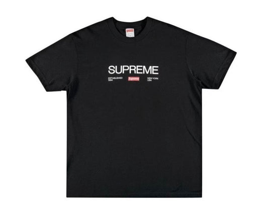Supreme Black Tee Sz L