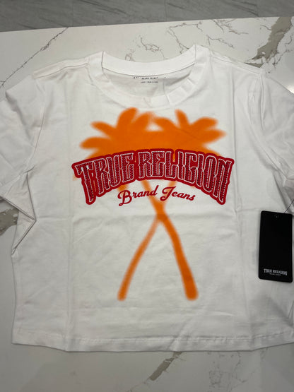 True Religion Palm Tree Baby Tee Shirt