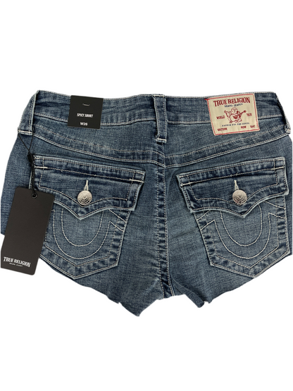 Women True Religion Spicy Mid Rise Short Flap