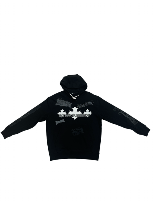 See You In Paradise Printed Hoodie Blk