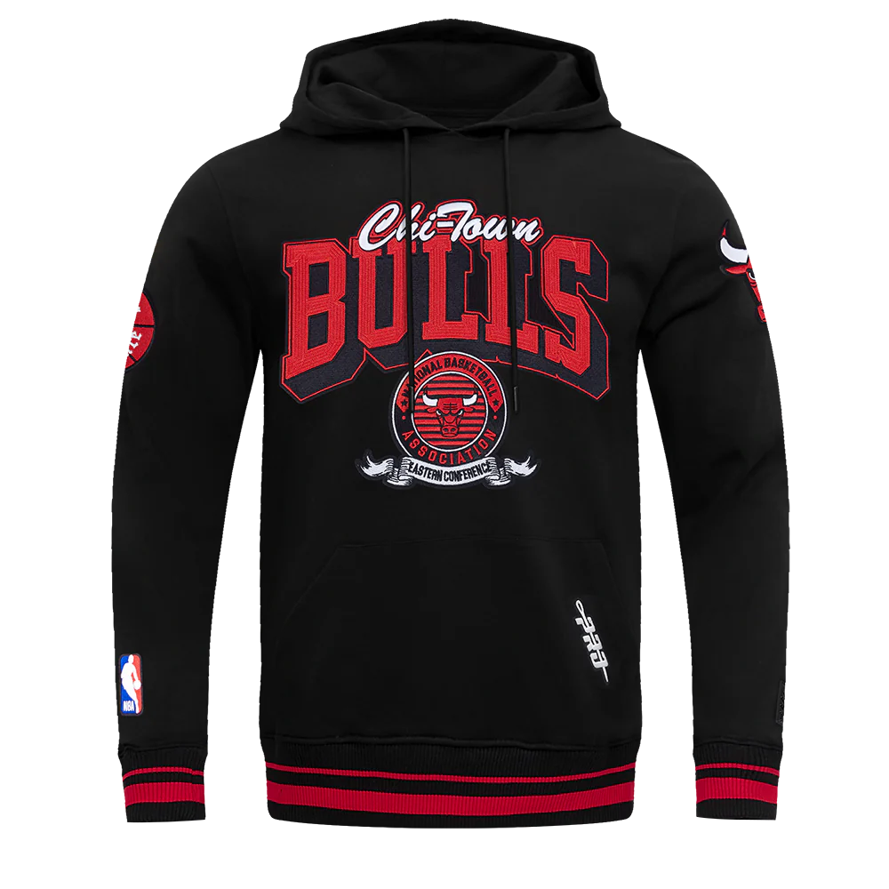 Pro Bulls Hoodie Black/Red Size Small