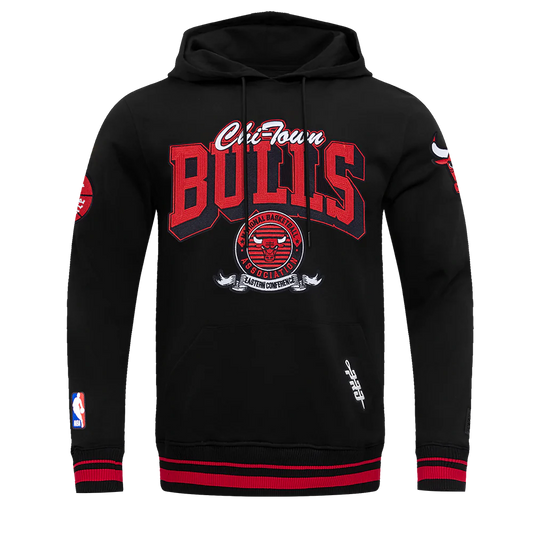 Pro Bulls Hoodie Black/Red Size Large