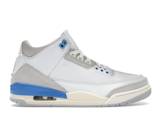 Air Jordan  3 "Lucky Shorts" Summit White Hydrogen Blue Size 10.5