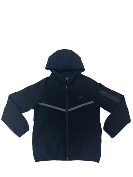 Noir Tech Blk ZipUp Jacket