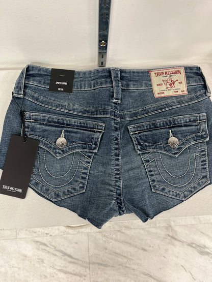 Women True Religion Spicy Mid Rise Short Flap