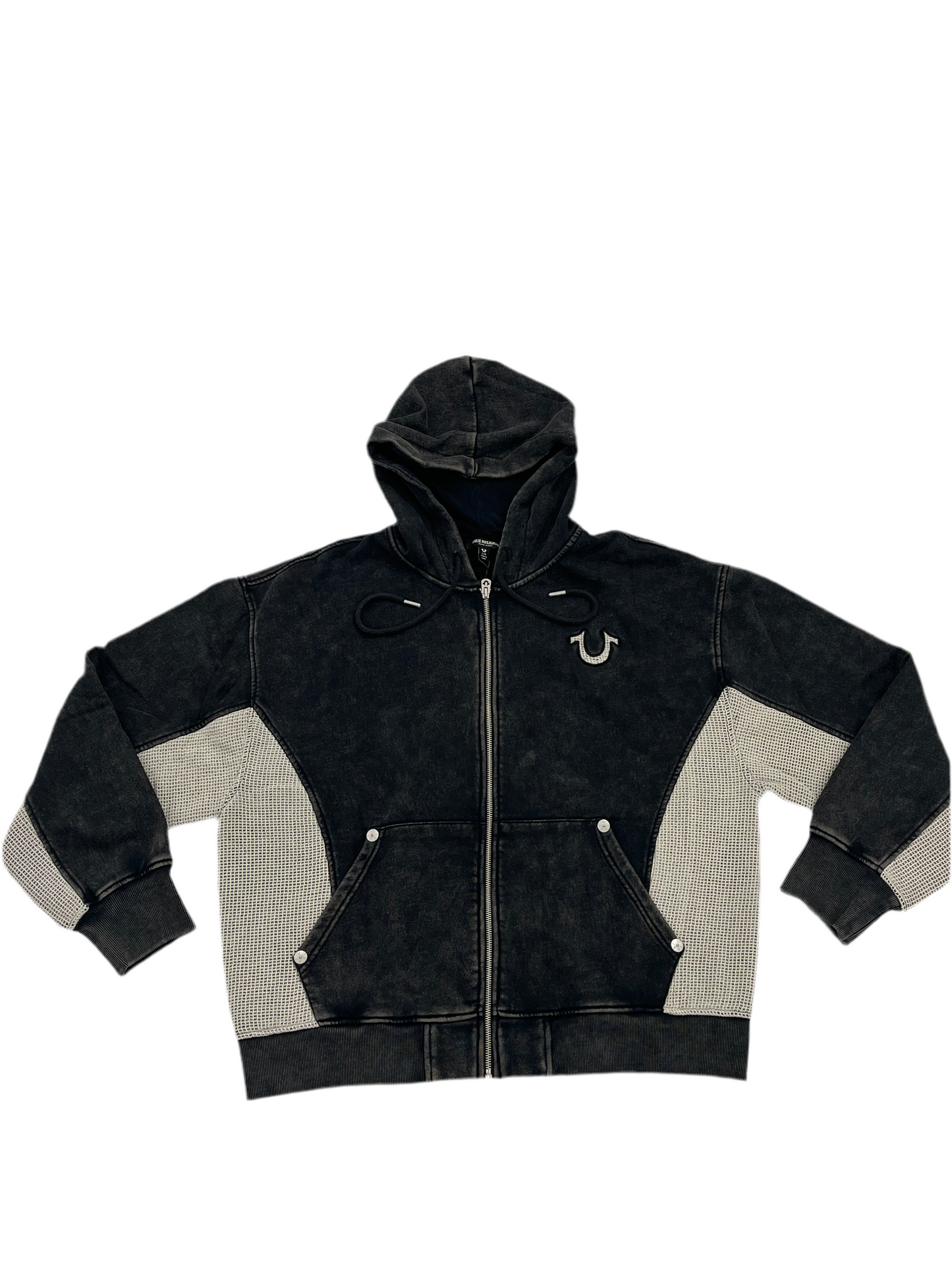 True religion vintage Men black hoodie size large