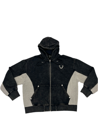 True religion vintage Men black hoodie size large