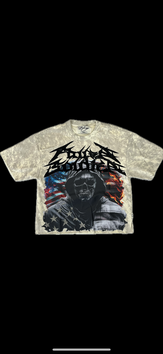 BKYS “FALLEN SOLDIER” MEN cropped Tee
