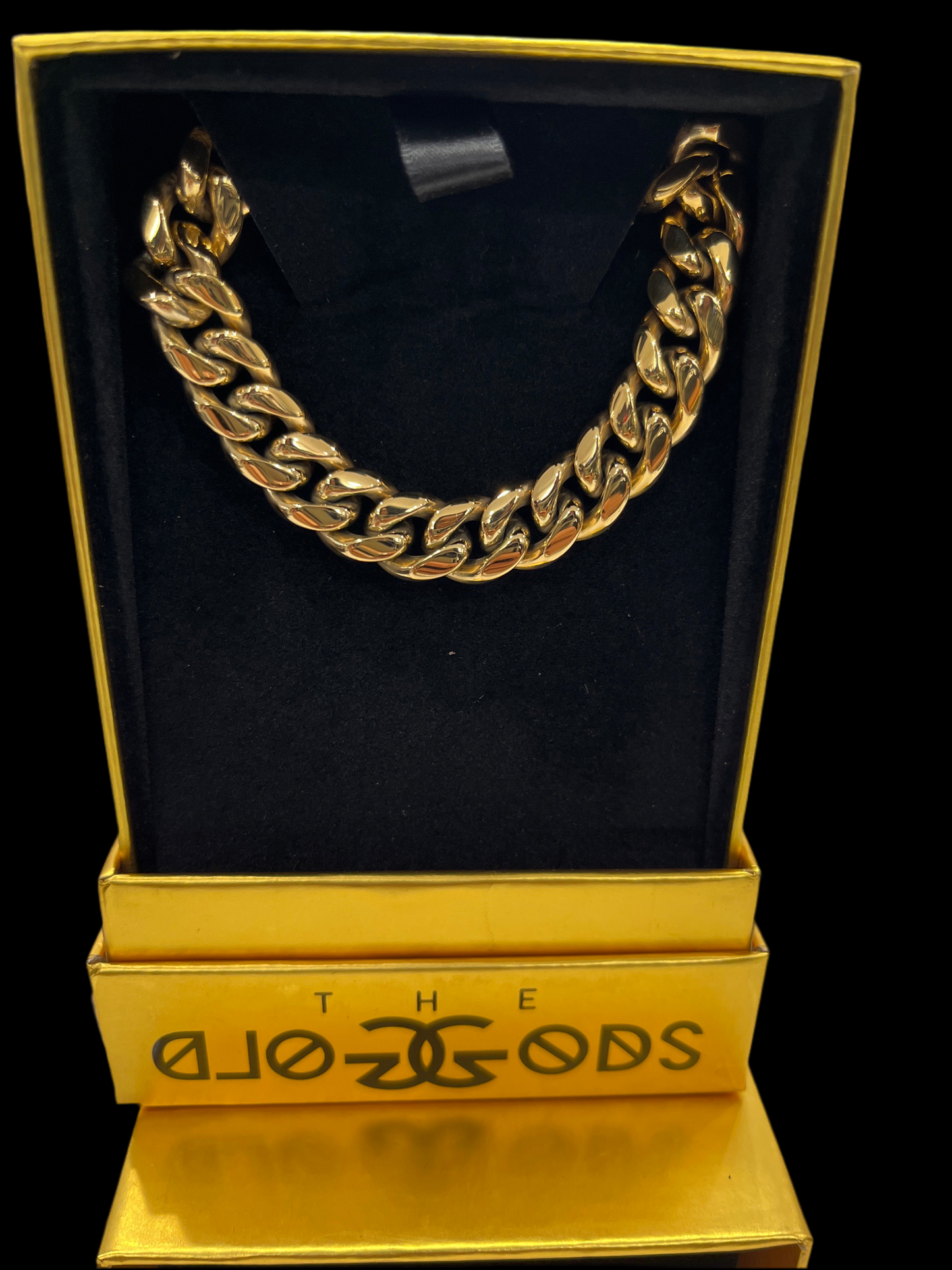Gold Gods “Cuban Link Chain 12MM 18K Gold Plated 24”