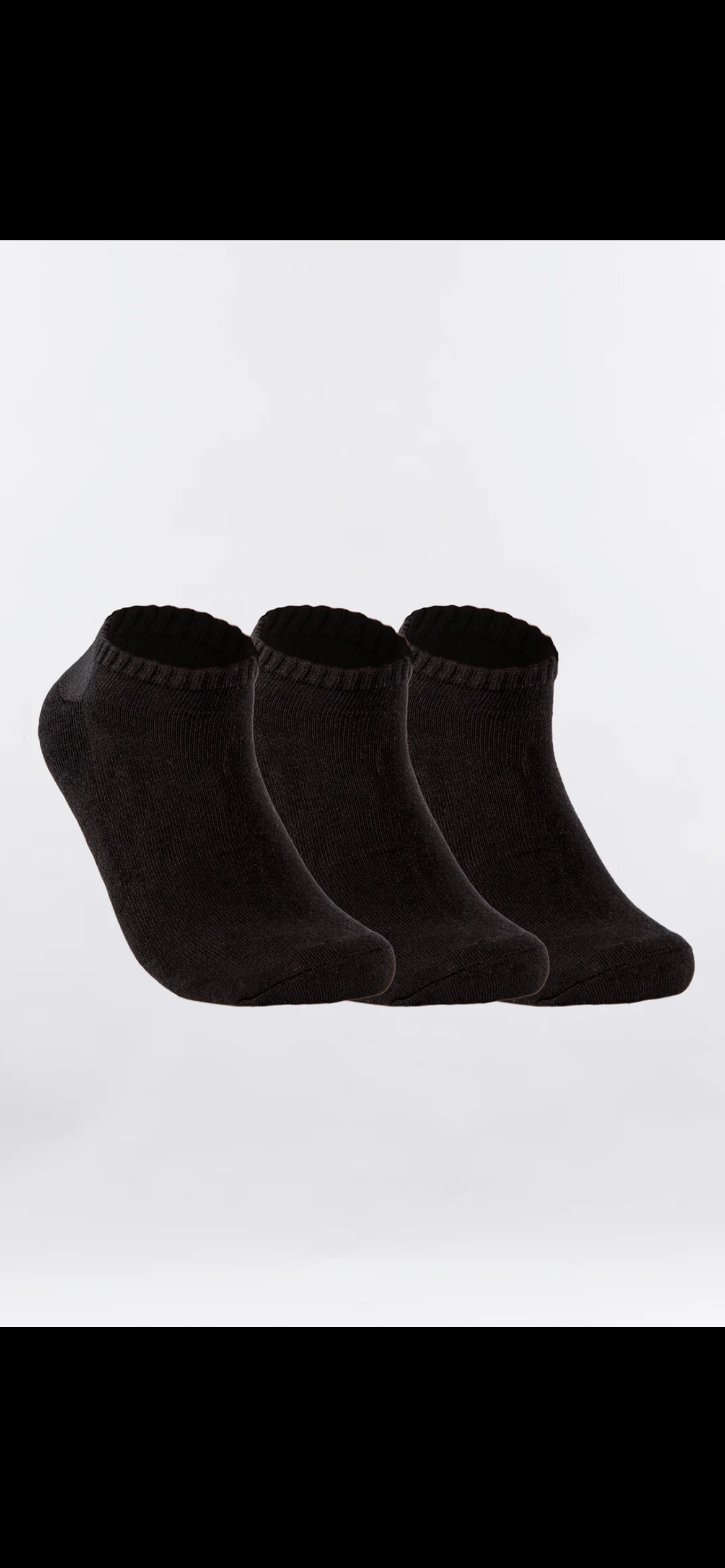 City Lab Low Cut 3 pack BlK