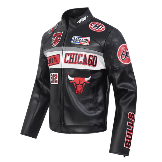 Pro Standard NBA Chicago Bulls Men's Moto Jacket (Black)