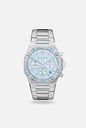 Aura Chronograph Steel/Azure Watch