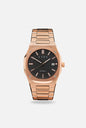 Aura Date  Black /Rose Watch