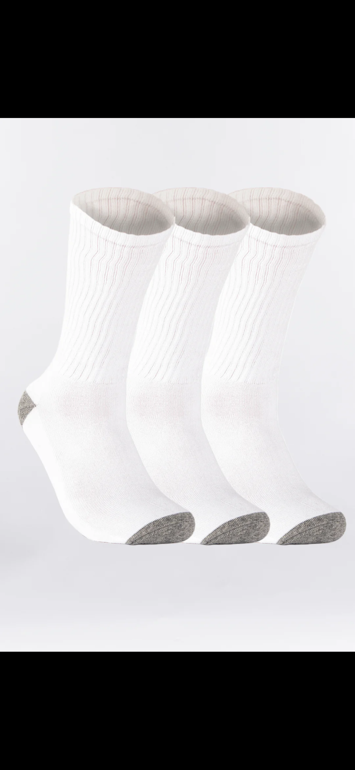 City Lab Boys Crew 3Pack White 4-10
