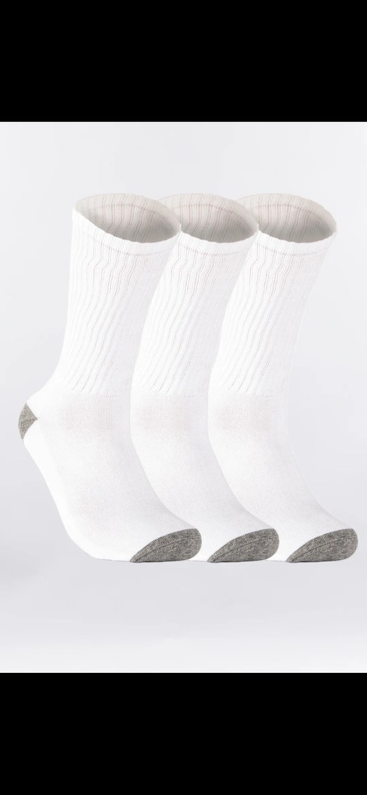 City Lab Boys Crew 3Pack White 4-10