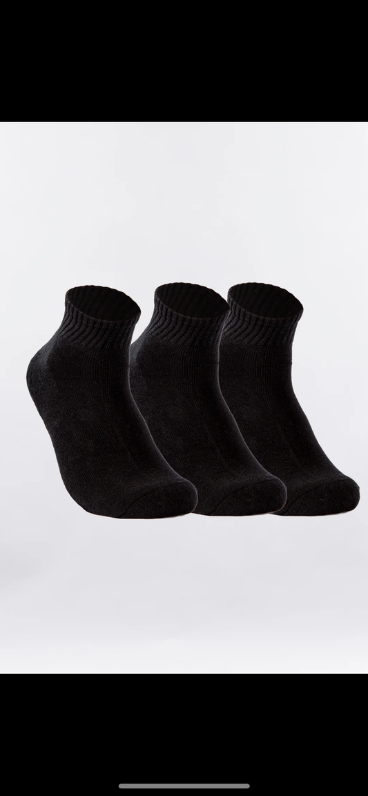 City Lab 3 pack Ankle Black