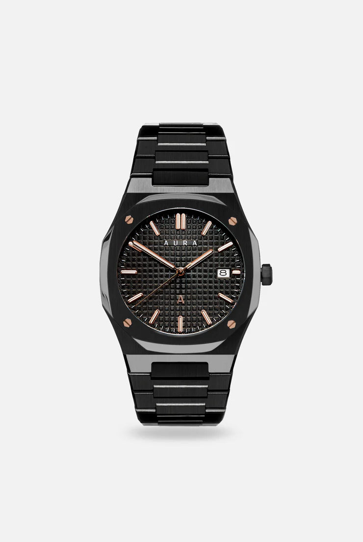 Aura Date Rose/Black Watch