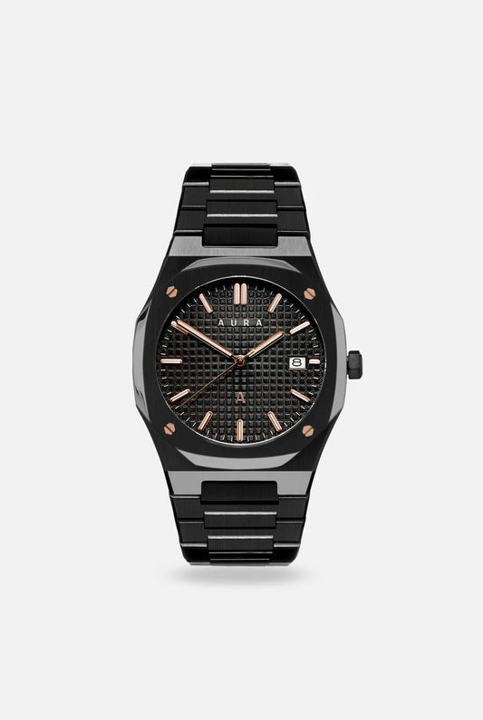 Aura Date Rose/Black Watch