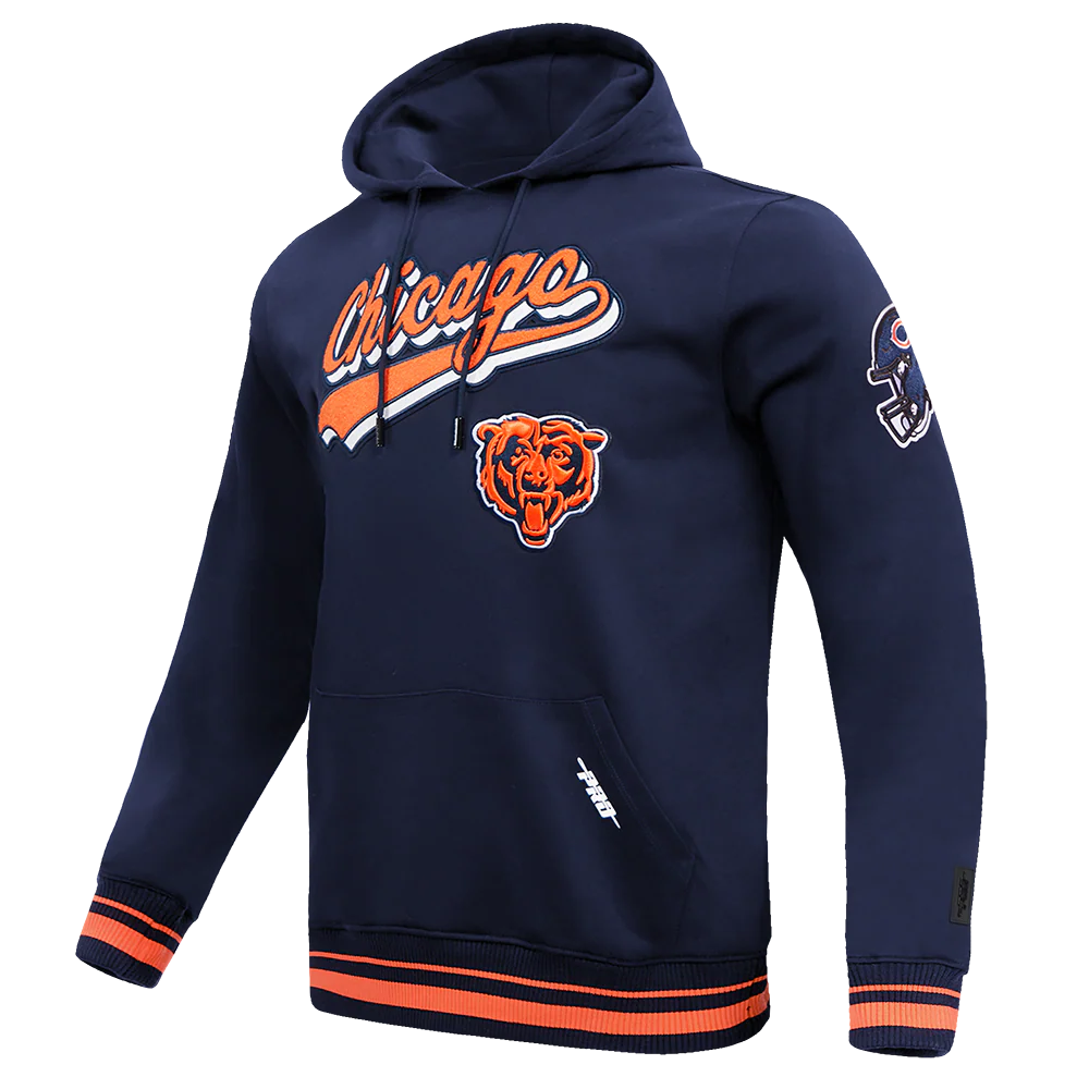 Pro Bears Hoodie Navy / Orange Size Medium
