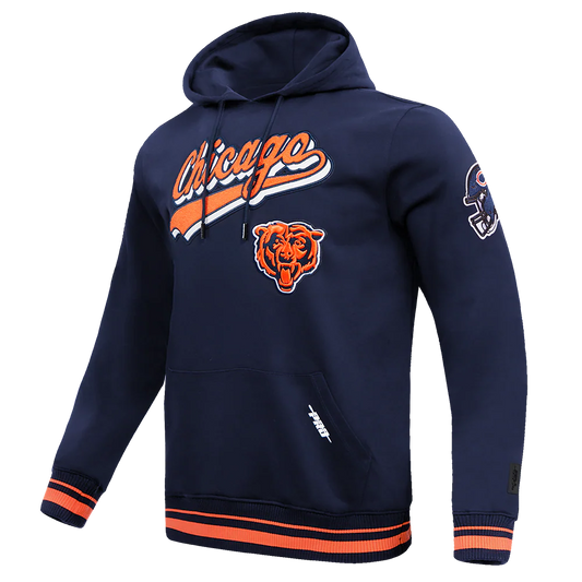 Pro Bears Hoodie Navy / Orange Size Large