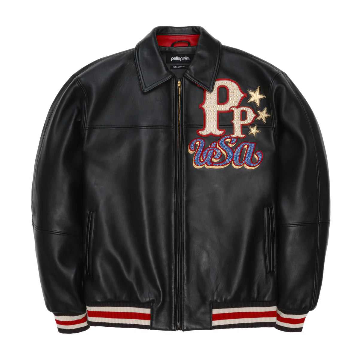 Pelle Pelle “stars and strips” leather leather