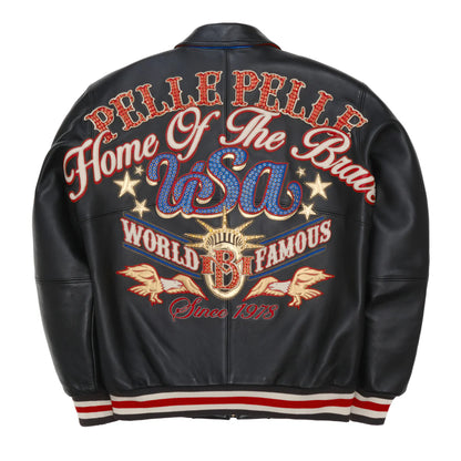 Pelle Pelle “stars and strips” leather leather