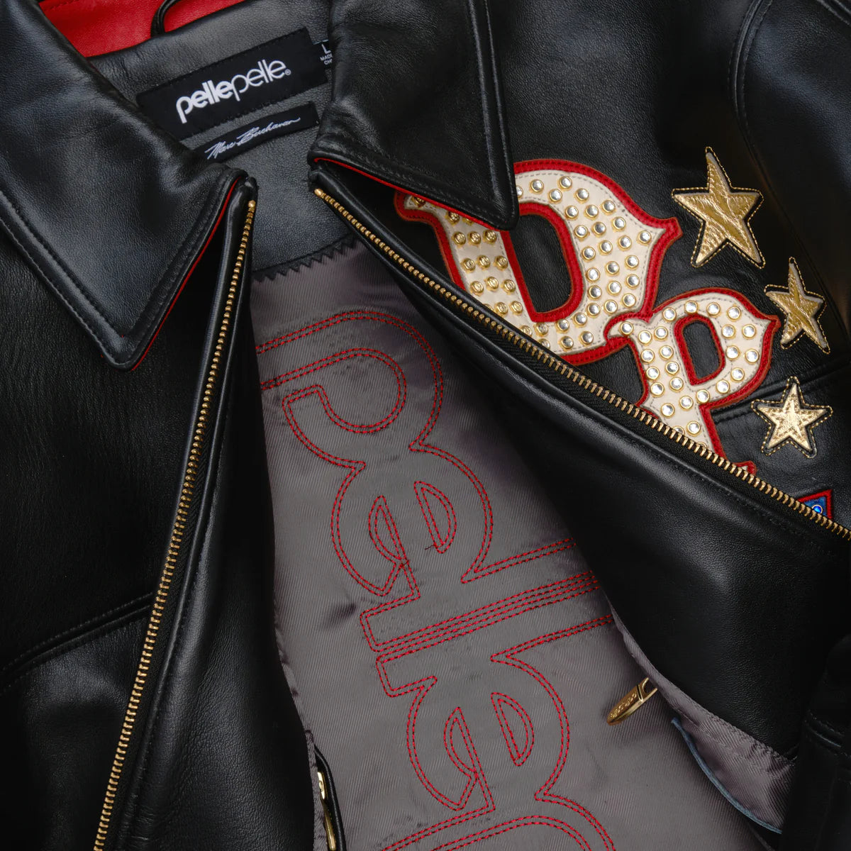 Pelle Pelle “stars and strips” leather leather