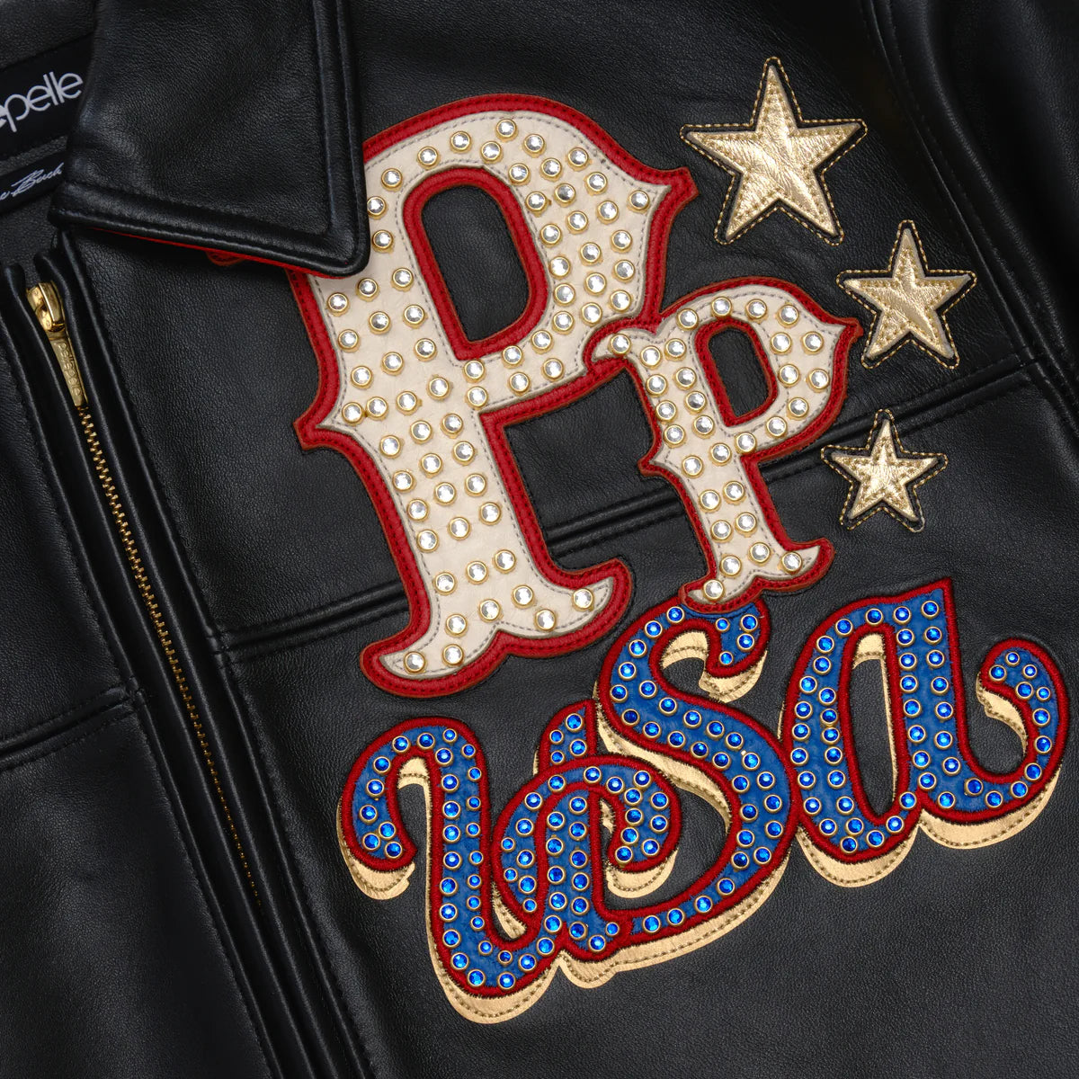 Pelle Pelle “stars and strips” leather leather