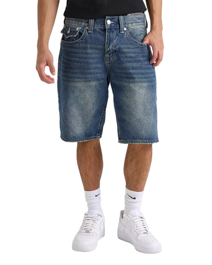 True Religion Bobby Flap Baggy Denim Jean Shorts