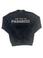 See you in paradise (black nylon sweater)
