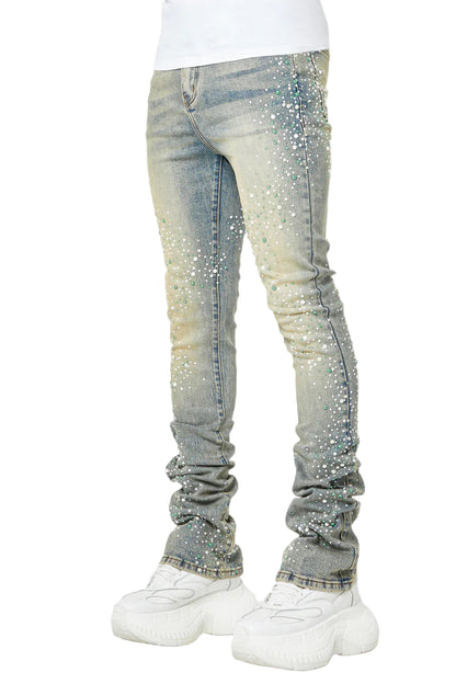 Guapi Vintage Olive Pearls Denim