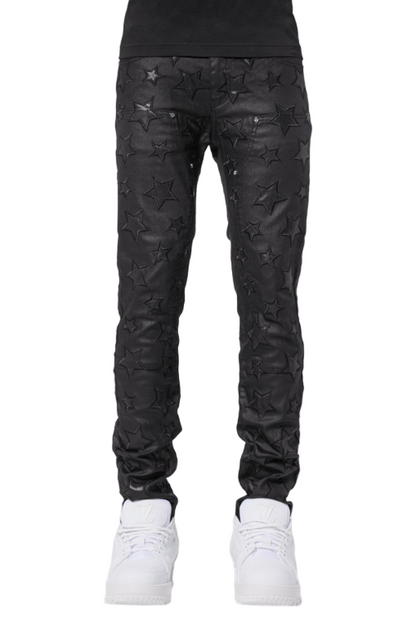 Guapi Waxed Stars Denim (All Black)