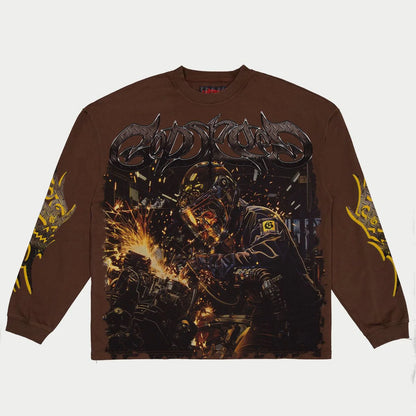 Goodspeed "Under-Construction-Brown-Wash" Long Sleeve