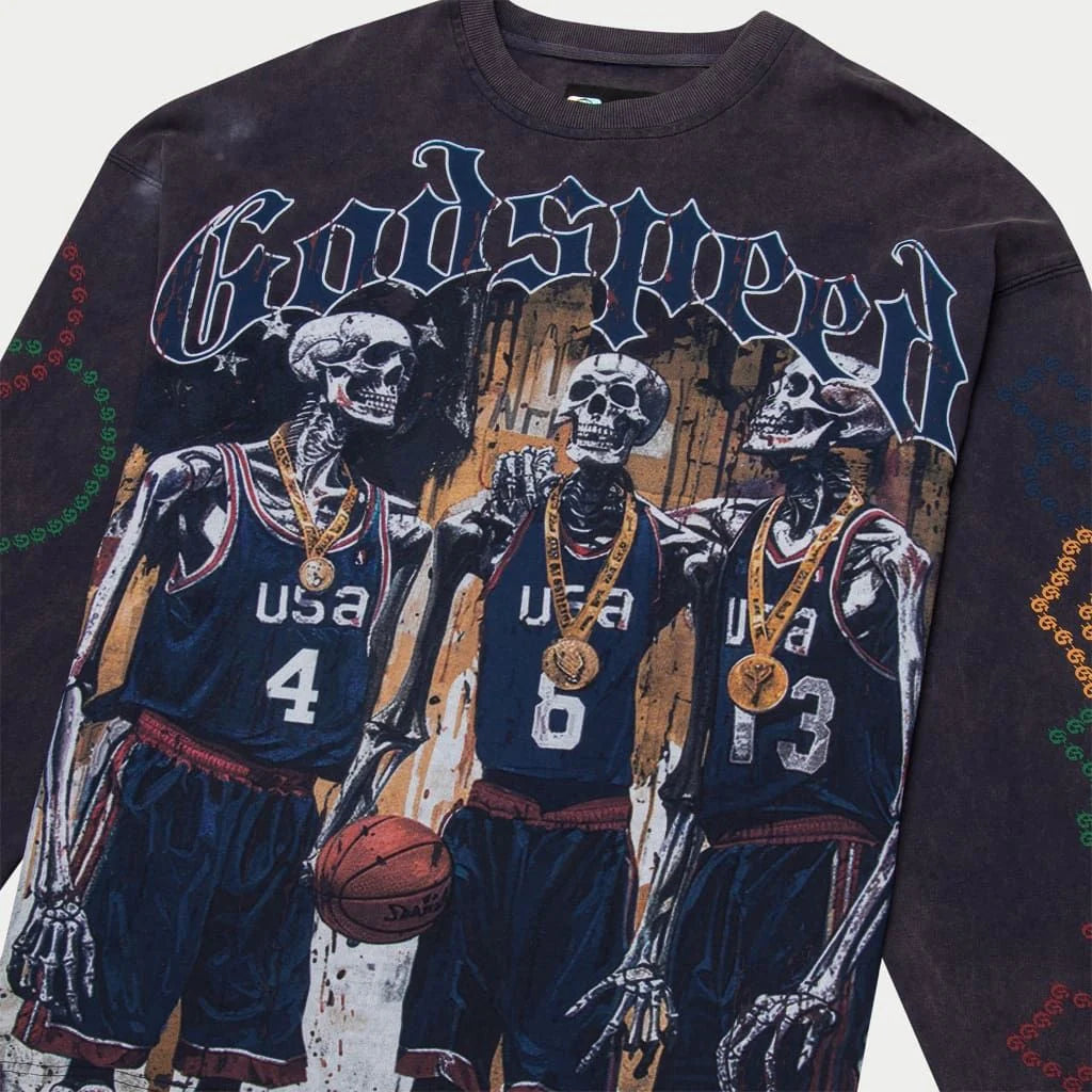 God Speed DreamTeam '24 LS T-Shirt (Vintage Navy)