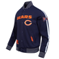 JH Design Navy Chicago Bears Full-Zip Varsity Jacket