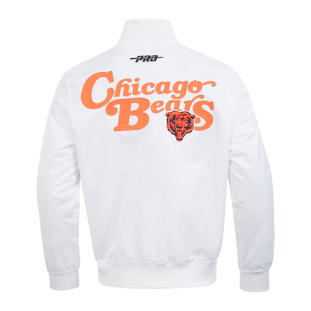 NFL Chicago Bears Souvenir Satin Jacket White