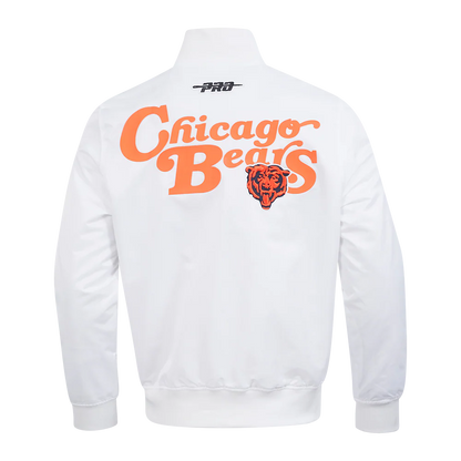 NFL Chicago Bears Souvenir Satin Jacket White