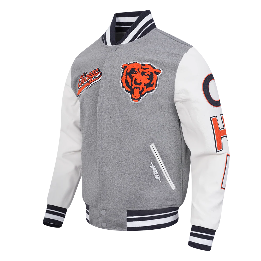 Pro Standard NFL Chicago Bears Varsity Jacket (Grey)