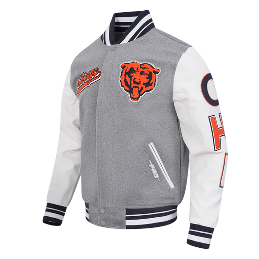 Pro Standard NFL Chicago Bears Varsity Jacket (Grey)