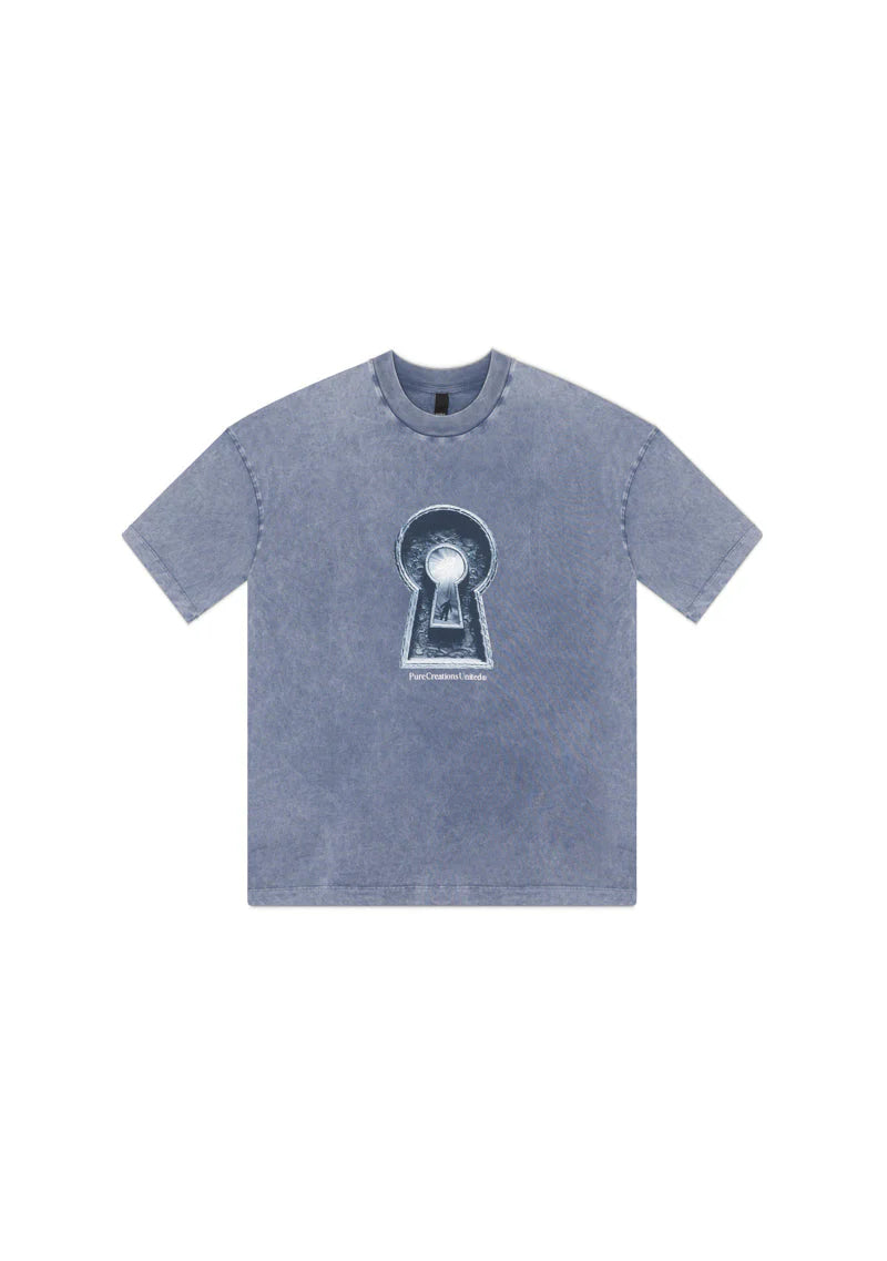 Dopamine Blue Keyhole T-Shirt