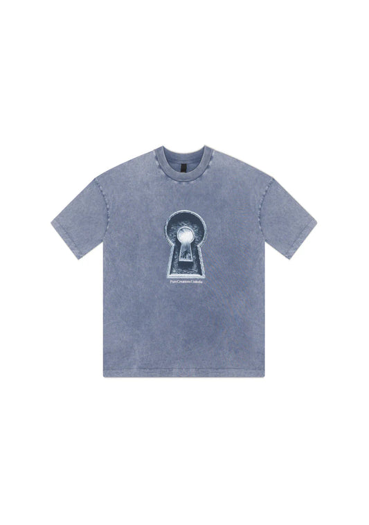 Dopamine Blue Keyhole T-Shirt
