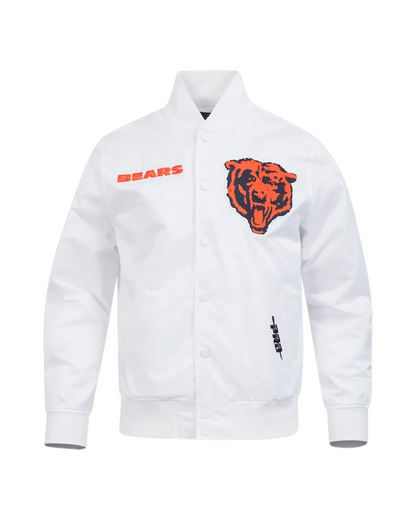 NFL Chicago Bears Souvenir Satin Jacket White